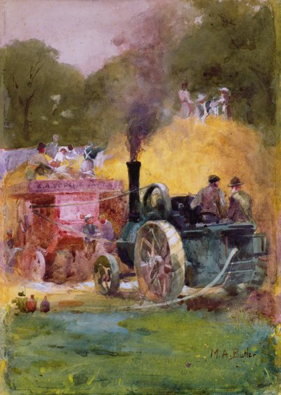 The Steam Thresher by Mildred Anne Butler